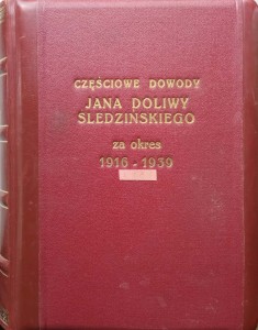Jan Doliwa Śledziński Częściowe dowody