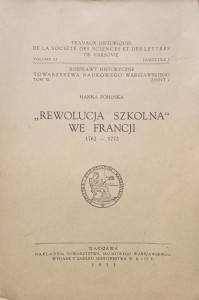 Hanna Pohoska, Rewolucja Szkolna we Francji