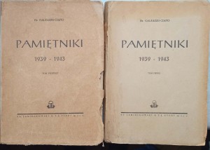 Galeazzo CIano, Pamiętniki 1939-1943 1-2