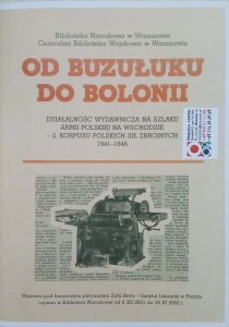 Od Buzułku do Bolonii Działalność wydawnicza