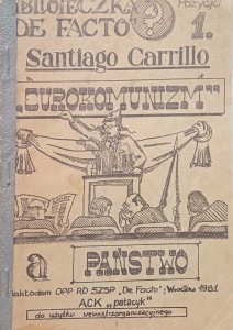 Santiago Carrillo, Eurokomunizm a państwo