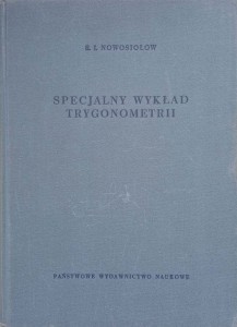 Nowosiołow, Specjalny wykład trygonometrii
