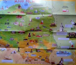 Mapa Polski National Geographic 2014