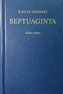 Alfred Rahlfs, Septuaginta język grecki