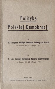 Polityka Polskiej Demokracji Paryż 1952