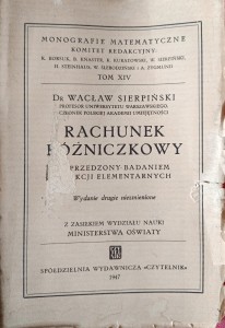 Wacław Sierpiński, Rachunek różniczkowy
