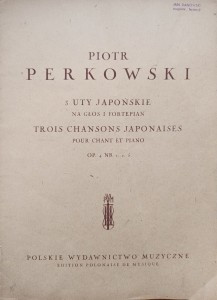 Piotr Perkowski, 3 uty japońskie na głos i fortepian