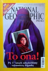 National Geographic, kwiecień 2002 Fotografia Afganka