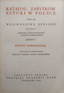 Katalog Zabytków Sztuki Powiat namysłowski Województwo opolskie