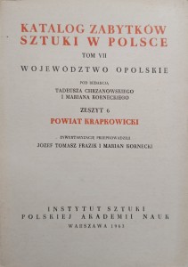 Katalog Zabytków Sztuki Powiat krapkowicki Województwo opolskie