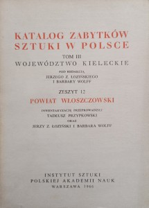 Katalog Zabytków Sztuki Powiat włoszczowski Województwo kieleckie