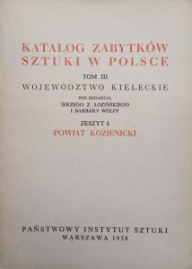 Katalog Zabytków Sztuki Powiat kozienicki Województwo kieleckie