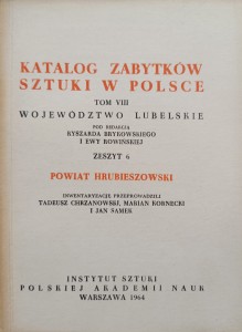 Katalog Zabytków Sztuki Powiat hrubieszowski Województwo lubelskie