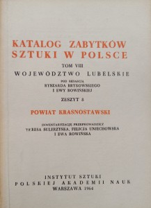 Katalog Zabytków Sztuki Powiat krasnostawski Województwo lubelskie