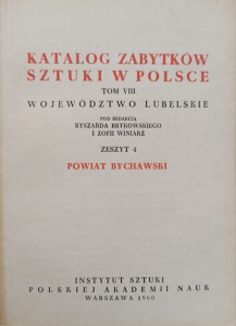 Katalog Zabytków Sztuki Powiat bychawski Województwo lubelskie