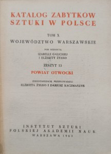 Katalog Zabytków Sztuki Powiat otwocki Województwo warszawskie