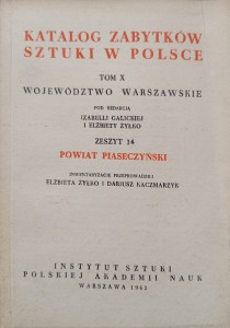Katalog Zabytków Sztuki Powiat piaseczyński Województwo warszawskie