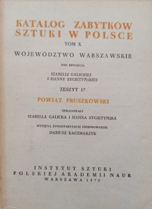 Katalog Zabytków Sztuki Powiat pruszkowski Województwo warszawskie