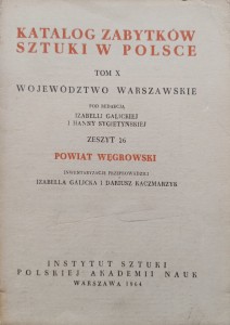 Katalog Zabytków Sztuki Powiat węgrowski Województwo warszawskie