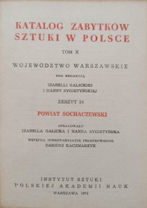 Katalog Zabytków Sztuki Powiat sochaczewski Województwo warszawskie