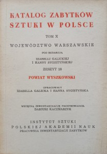 Katalog Zabytków Sztuki Powiat wyszkowski Województwo warszawskie