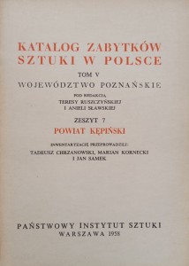 Katalog Zabytków Sztuki Powiat kępiński Województwo poznańskie