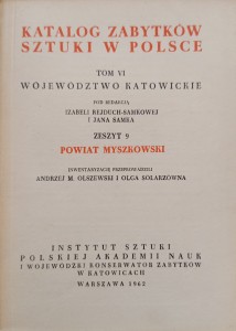 Katalog Zabytków Sztuki Powiat myszkowski Województwo katowickie