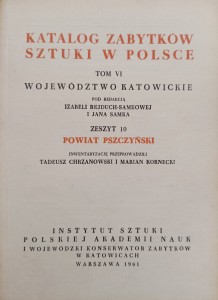 Katalog Zabytków Sztuki Powiat pszczyński Województwo katowickie