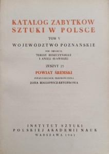 Katalog Zabytków Sztuki Powiat śremski Województwo poznańskie