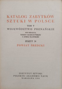 Katalog Zabytków Sztuki Powiat średzki Województwo poznańskie