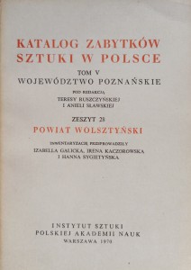 Katalog Zabytków Sztuki Powiat wolsztyński Województwo poznańskie