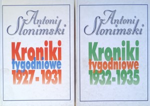 Antoni Słonimski, Kroniki tygodniowe 1-2