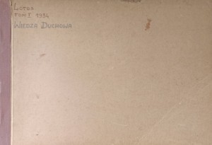 Miesięcznik Lotos Synteza Wiedzy Ezoterycznej Rocznik 1934