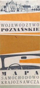 Województwo poznańskie Mapa samochodowo krajoznawcza