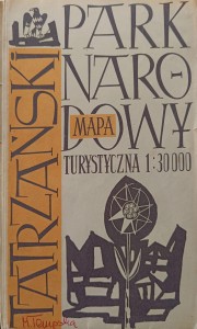 Tatrzański Park Narodowy Mapa turystyczna 1966