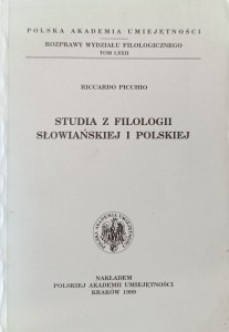 Riccardo Picchio, Studia z filologii słowiańskiej i polskiej