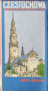 Częstochowa Plan miasta 1985