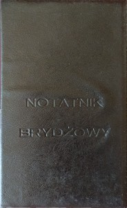 Notatnik brydżowy do zapisu brydżowego