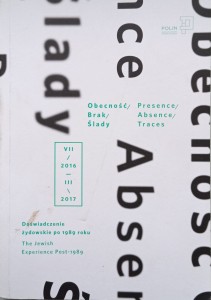 Ewa Chomicka, Obecność Brak Ślady Doświadczenie żydowskie po 1989 roku