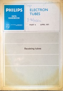 Philips Data Handbook Electron Tubes Receiving tubes