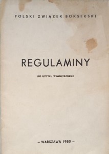 Polski Związek Bokserski, Regulaminy