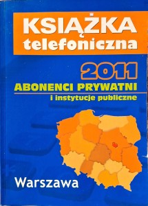 Książka telefoniczna Warszawa 2011 Abonenci prywatni