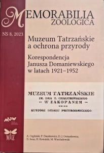 Muzeum Tatrzańskie a ochrona przyrody Korespondencja Janusza Domaniewskiego