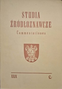Studia źródłoznawcze XXIX 1985