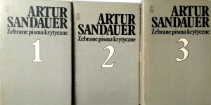 Artur Sandauer, Zebrane pisma krytyczne 3 tomy KOMPLET