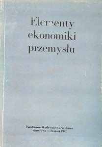 Stanisław Smoliński, Elementy ekonomiki przemysłu