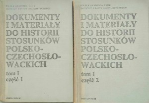 Wiesław Balcerak, Dokumenty i materiały do historii stosunków polsko- czechosłowackich