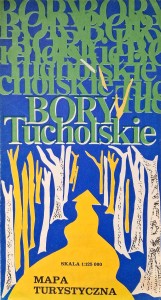 Bory Tucholskie Mapa turystyczna 1983