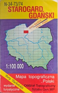 Starogard Gdański Mapa 1998