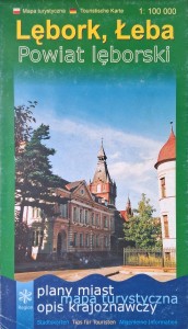 Lębork Łeba Powiat lęborski Mapa turystyczna